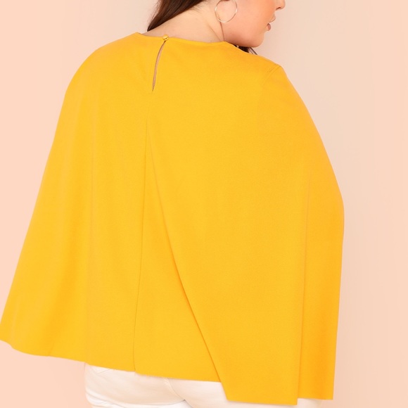 •NEW•3X•Camilla Cape Style Yellow Top NWT - Picture 3 of 8